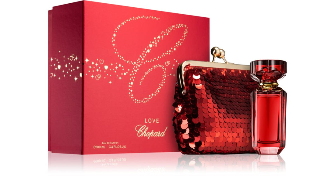 Chopard Kærlighed Chopard eau de parfum til kvinder 100ML + rød glittertaske