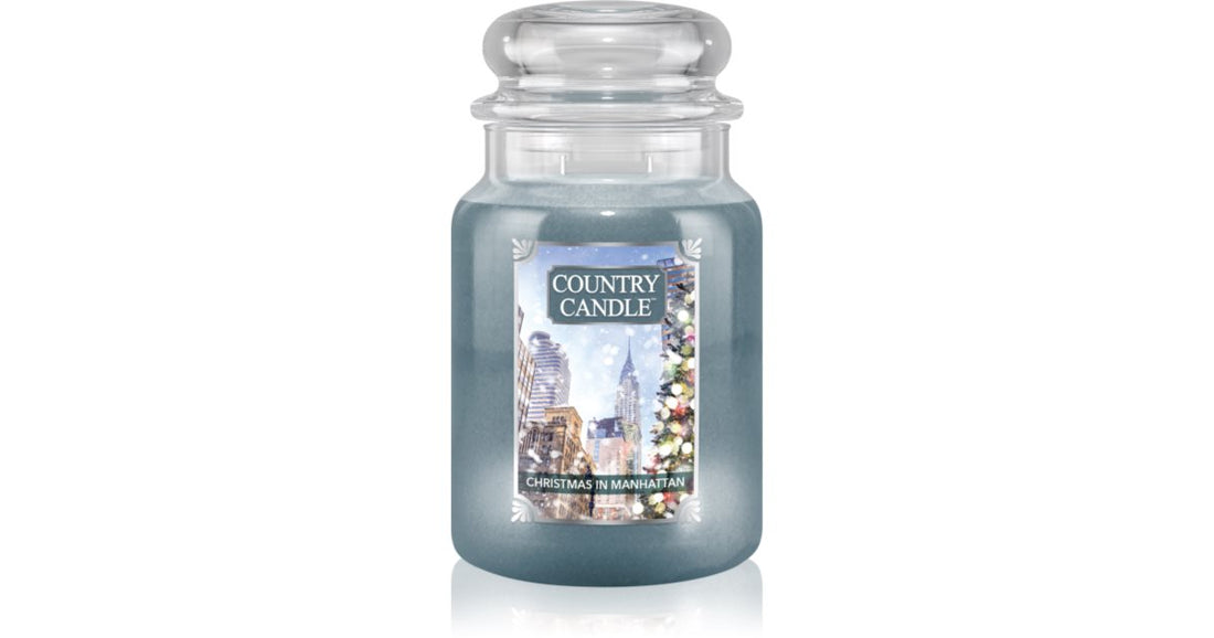 Country Candle נר ריחני "Christmas In Manhattan" 680 גרם