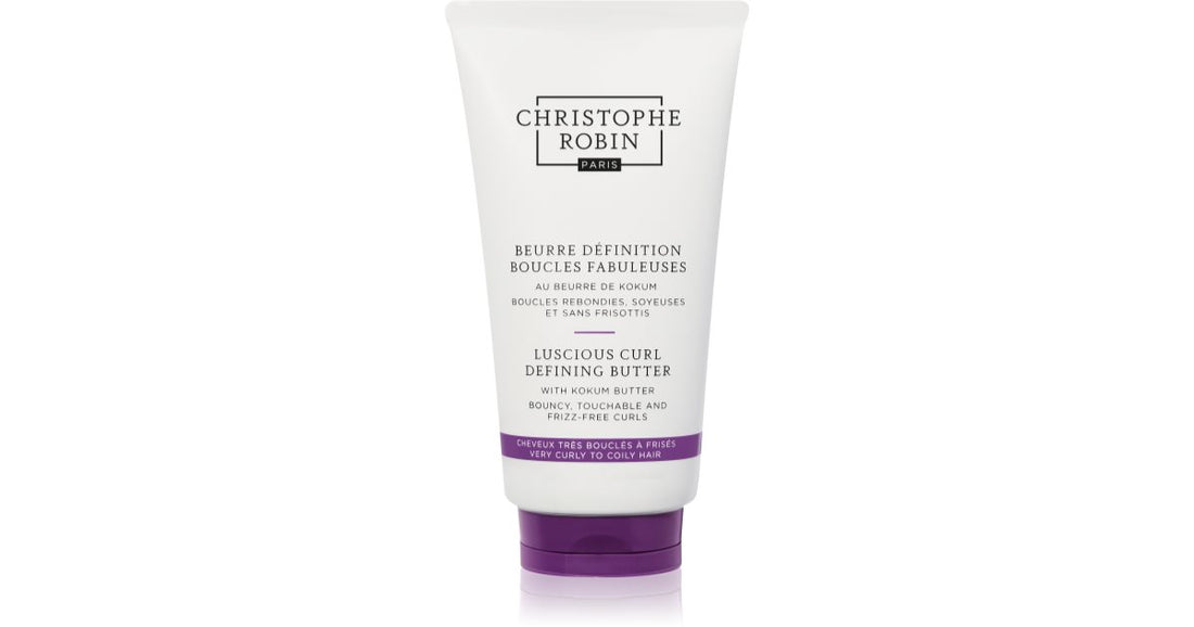 Christophe Robin Luscious Curl Definitive Butter Kokum Butter -mallivoi aaltoileville ja kiharoille hiuksille 150 ml