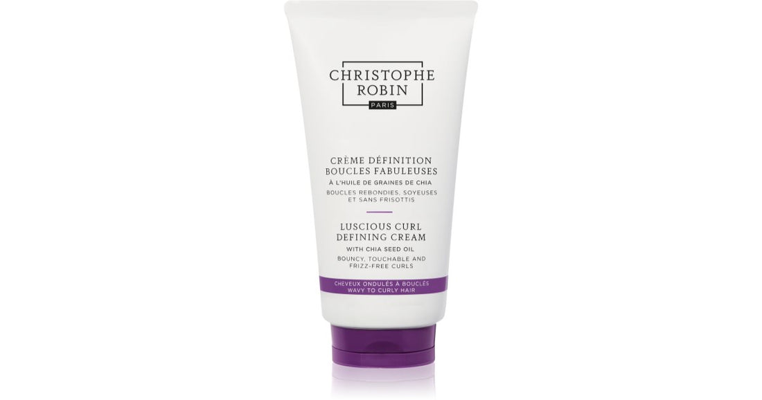 Christophe Robin Üppige Glättungscreme für welliges und lockiges Haar mit Chiasamenöl 150 ml