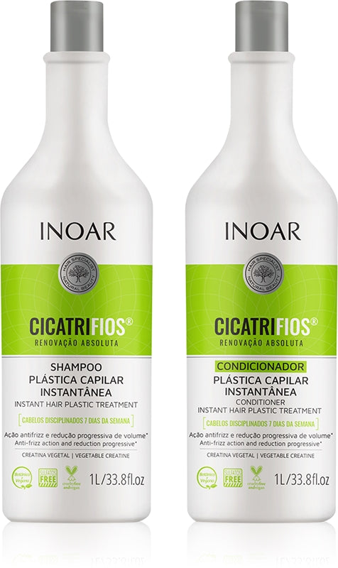 INOAR CicatriFios set per capelli rovinati e fragili 2× 1000 ml