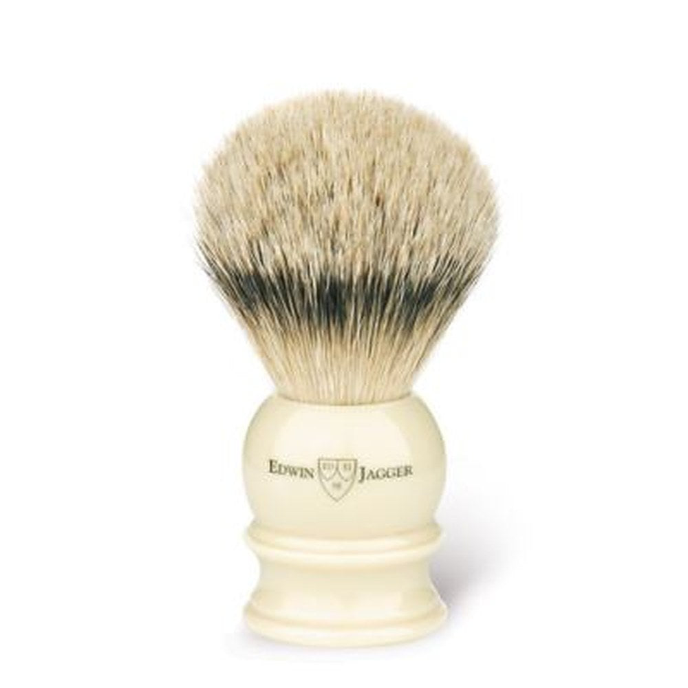 Edwin jagger Pennello Da Barba Tasso Punta Argento — Pennello