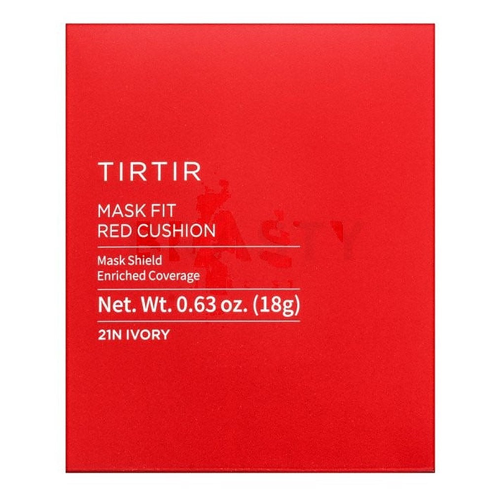 Tirtir Mask Fit Red Cushion 21N Ivory 18 g — كريم أساس كوشن طويل الأمد