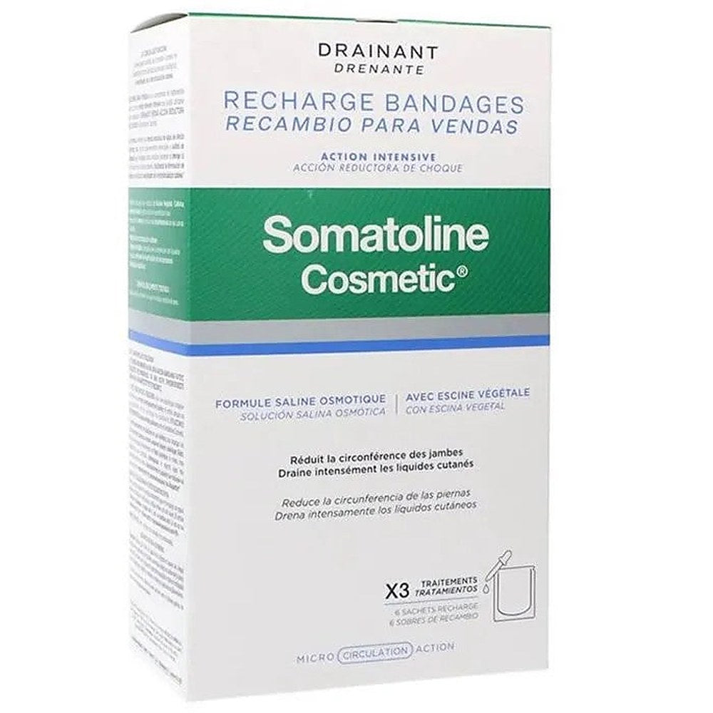 Somatoline Bende Drenanti Ricarica Azione Riducente Shock 6 unità — شريط تخفيف