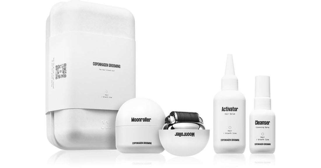 Copenhagen Grooming The Hair Growth Kit sada pro stimulaci růstu a posílení vlasů od kořínků 3 ks 