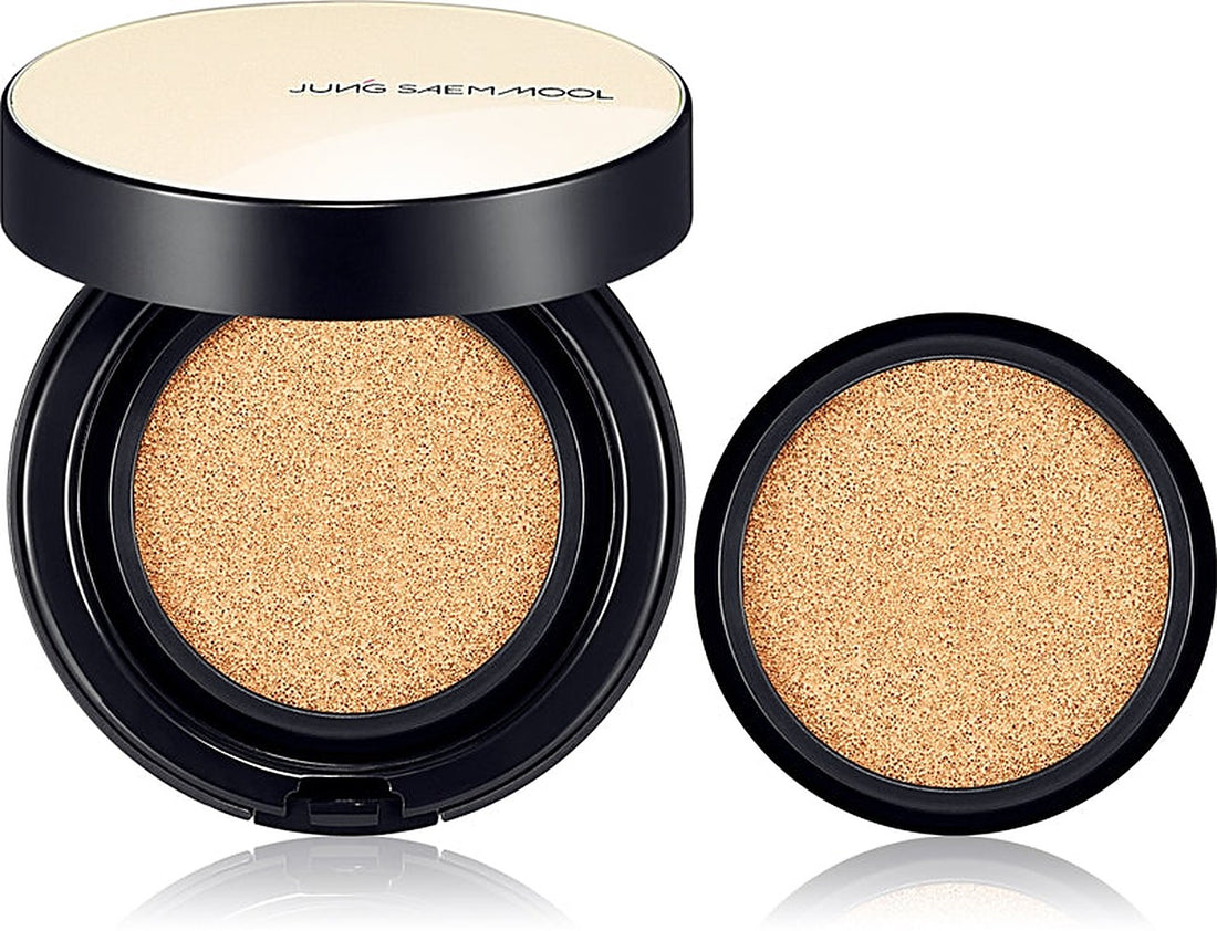 Jung Saem Mool Essential Skin Nuder Medium 2× 14 g — Feuchtigkeitsspendende Foundation mit Nachfüllpackung 