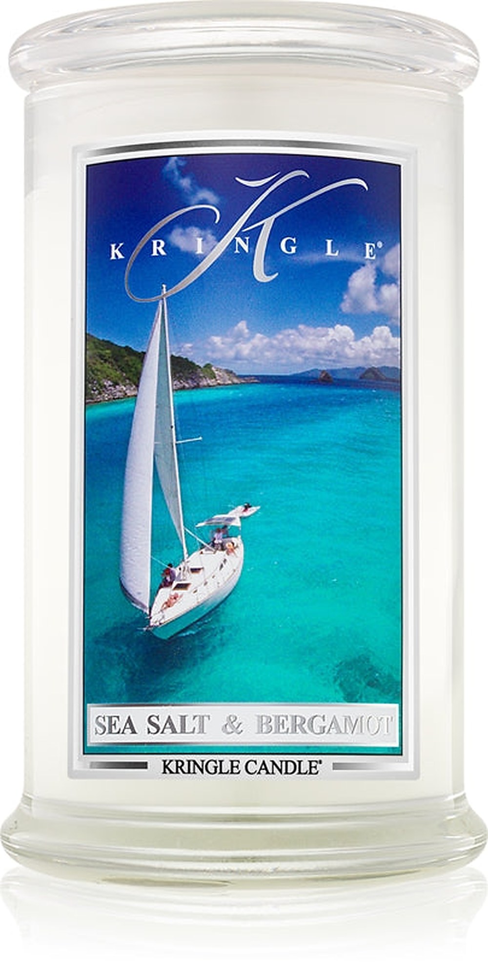 Kringle Candle Sea Salt &amp; Bergamot duftlys 623 g 