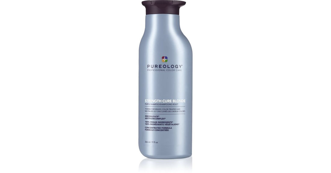 Pureology Strength Cure Blonde 여성용 금발 머리용 바이올렛 샴푸 266ml 