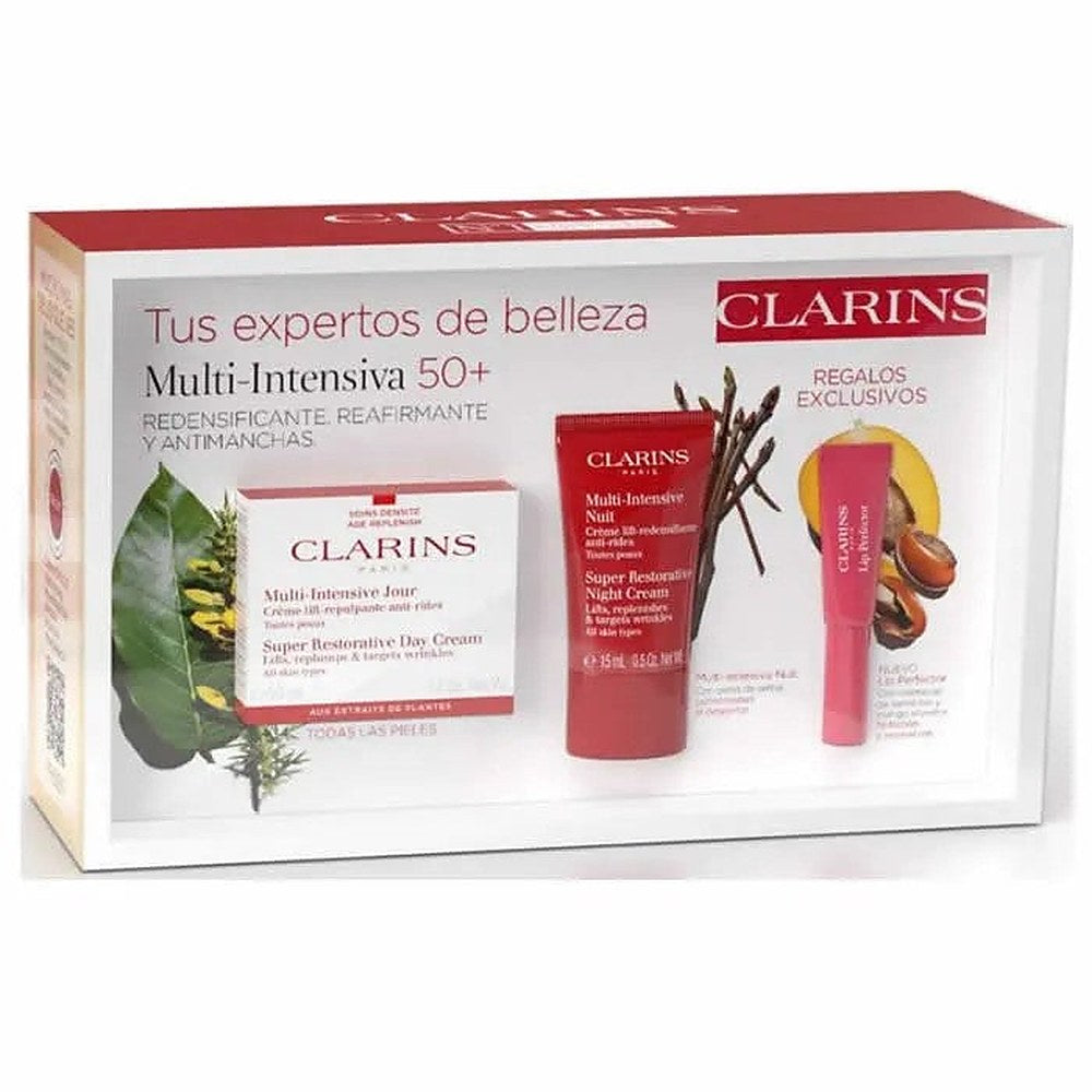 Clarins كريم نهاري فائق التجديد لجميع أنواع البشرة 50 مل مجموعة من 3 قطع 