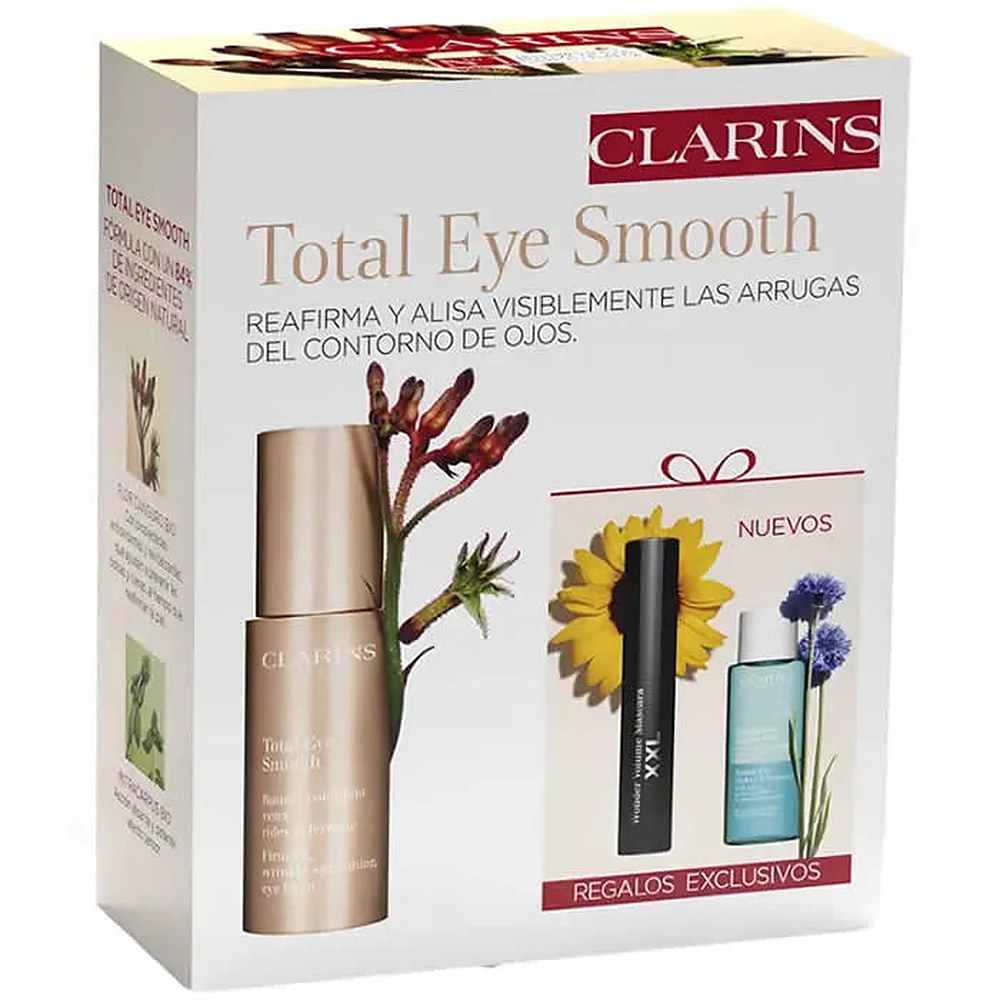Clarins توتال كريم محيط العين سموث 15 مل مجموعة من 3 قطع 