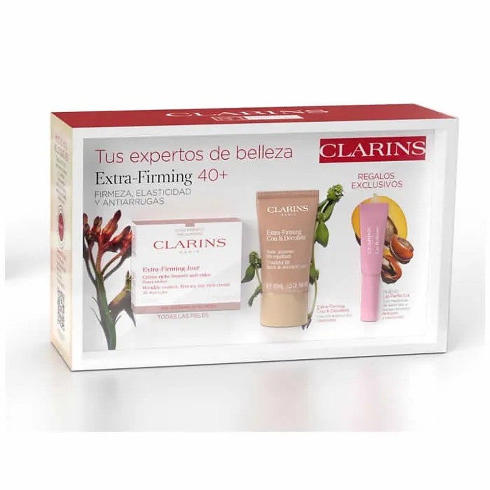 Clarins كريم النهار المشدِّد الإضافي لجميع أنواع البشرة 50 مل مجموعة من 3 قطع 