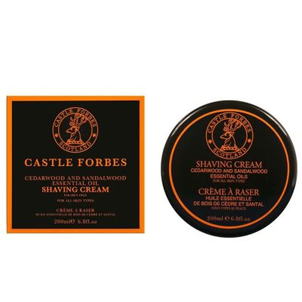 Castle Forbes Cedarwood and Sandalwood Crema da barba 200 ml — Crema da barba