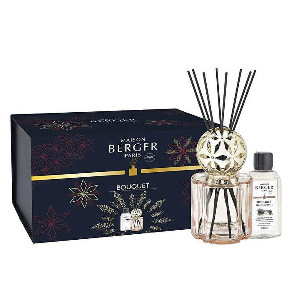Maison Berger Paris Diffusor Pomelis Krop + Genopfyldning Magnificent Vanilla 200ml — Sæt Diffusor