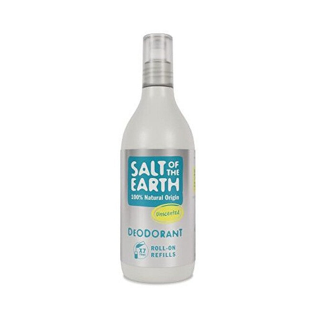 Salt of the earth Påfyll for naturlig roll-on deodorant uten duft (Påfyll Deo Roll-on) 525 ml 