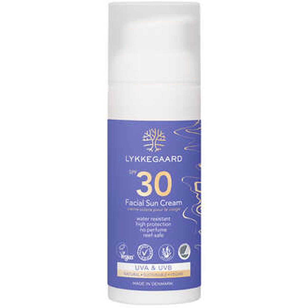 Lykkegaard Facial Sun Cream SPF 30 50ml Crema Solare