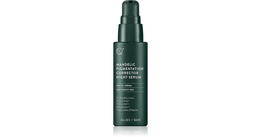 Allies of Skin Mandelic ser de noapte pentru uniformizarea nuanței pielii 30 ml 