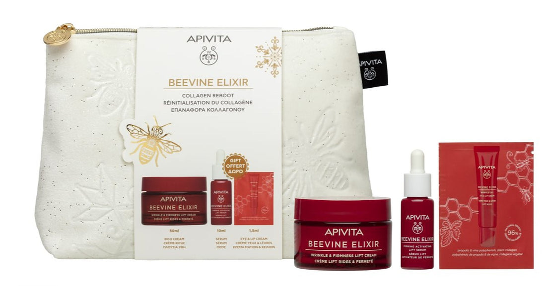 Apivita Beevine Elixir Gift Pouch Crema Ricca — Set Rassodante
