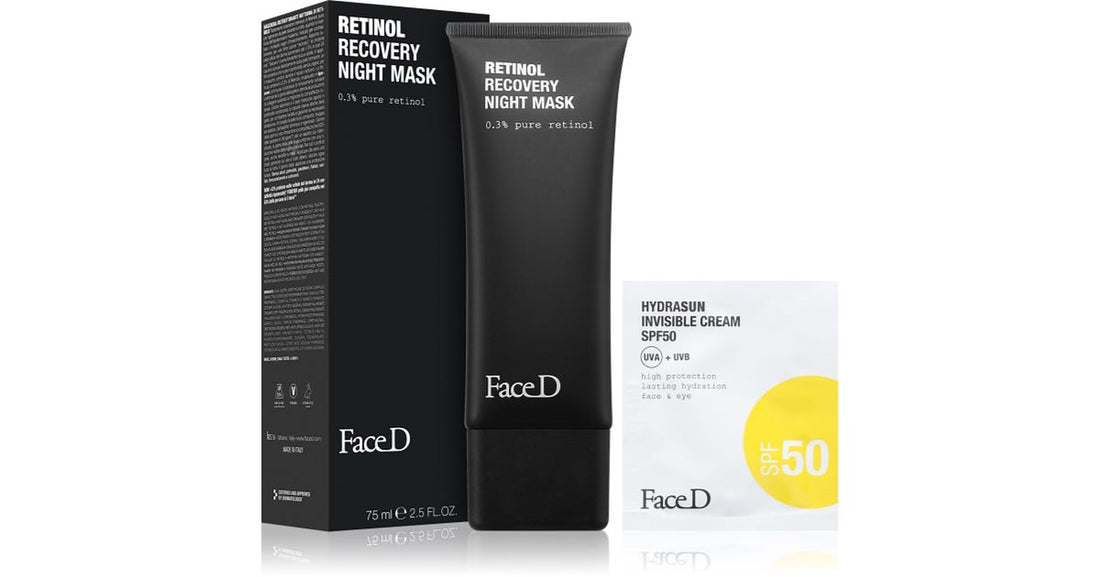Face D Retinol Recovery Night Mask maschera máscara de noite regeneradora com retinol 