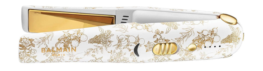 Balmain Professionnel Limited Edition Electric Steam Piastra capelli Bianco Oro — 헤어 스트레이트너