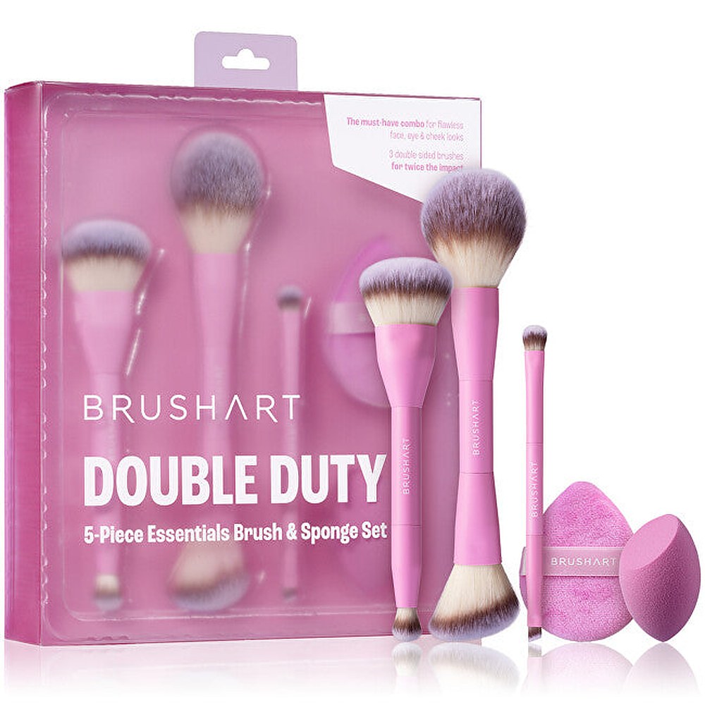 Brushart Double Duty Essentials Set pennelli e spugne — 브러시 및 스펀지 세트