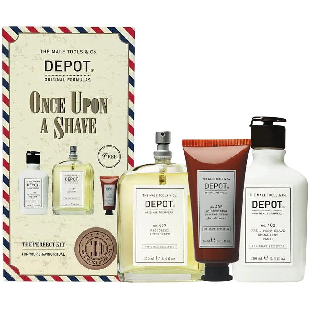 Depot Set 400 Shave Specifics No. 402 100 ml + 405 125 ml + 407 100 ml — 면도 세트
