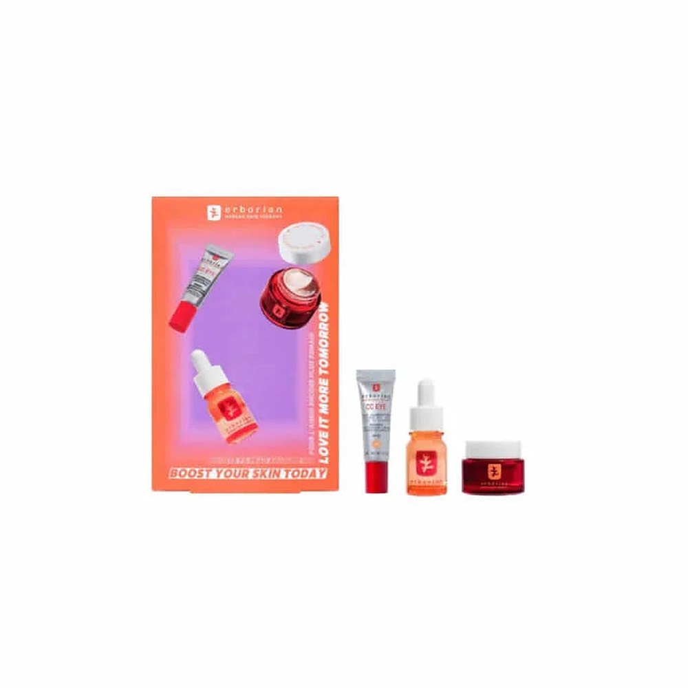 Erborian Skin Therapy contorno occhi 15 ml + CC Occhi Doré 3 ml set 3 pezzi — Set viso