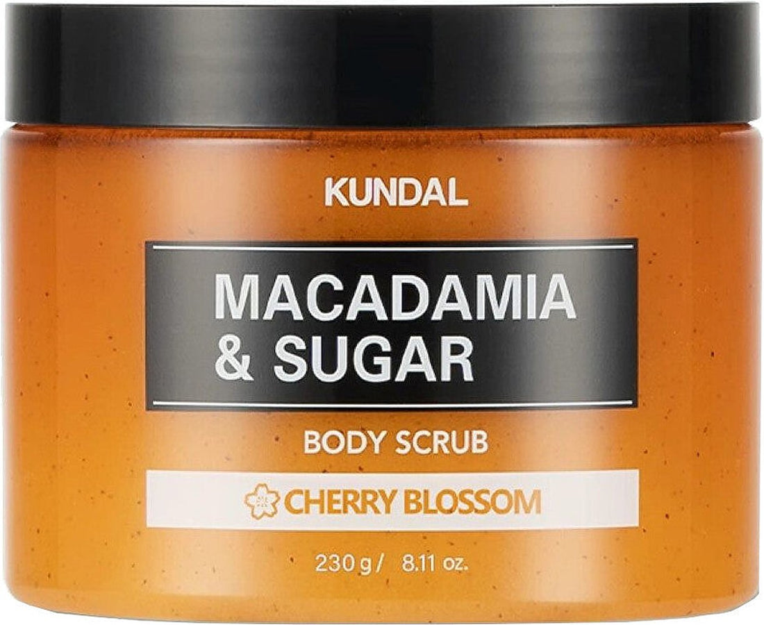 Kundal Macadamia &amp; Sugar Cherry Blossom 550 g — Scrub corpo