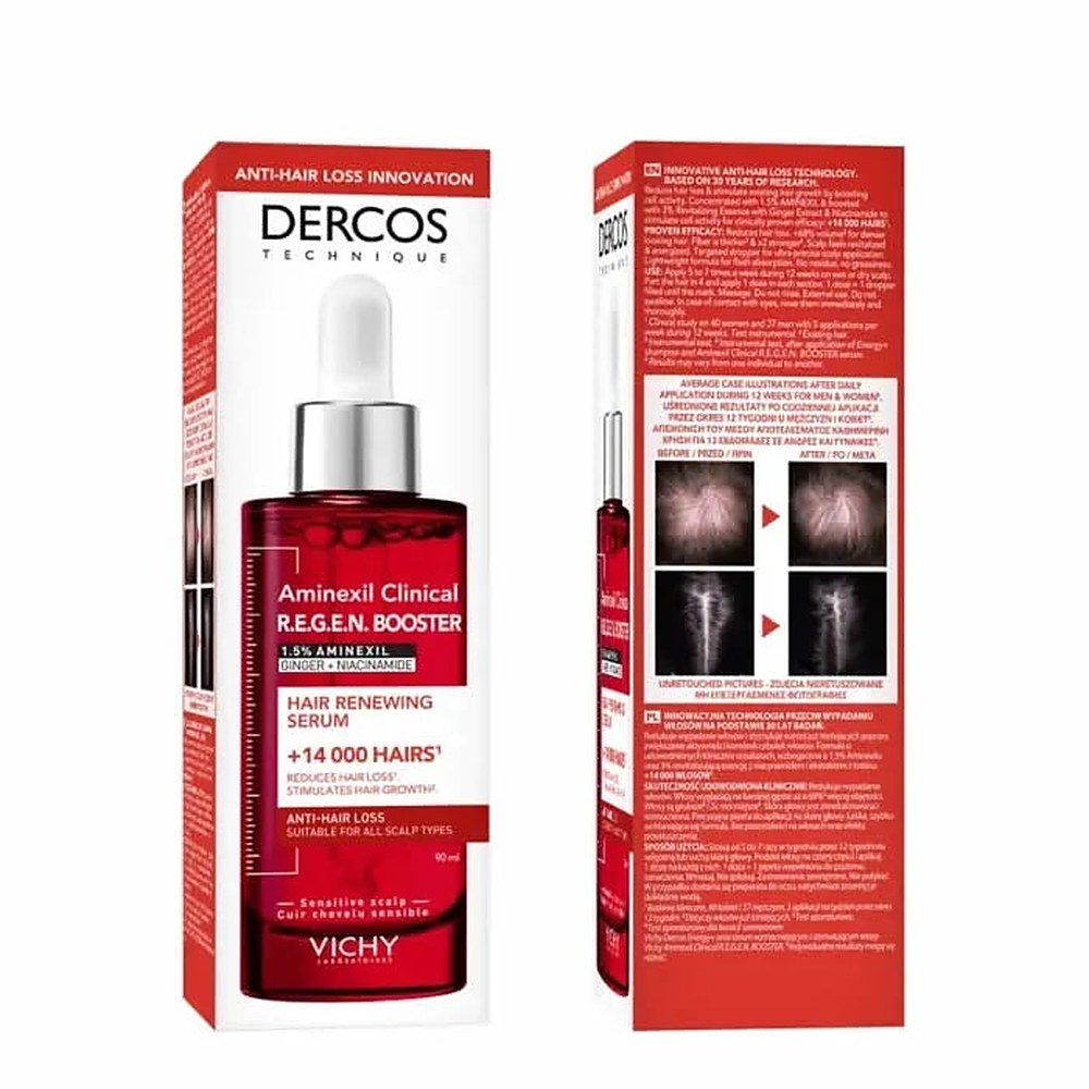 Vichy Dercos Regen Booster Hiusten uudistava seerumi 90 ml — Hiusseerumi