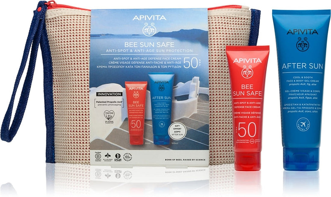 Apivita Bee Sun Safe Anti-spot &amp; Anti-age Sun Protection set solare