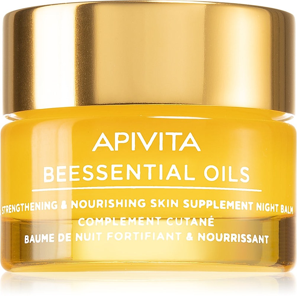 Apivita Beessential Oils — balsamo notte nutriente e rassodante viso 15 ml