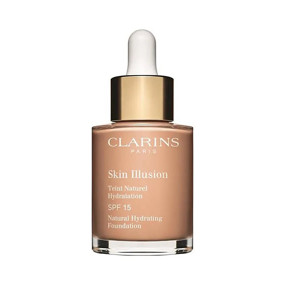 Clarins Skin Illusion SPF 15 — natürliche feuchtigkeitsspendende Foundation 107 Beige 30 ml 