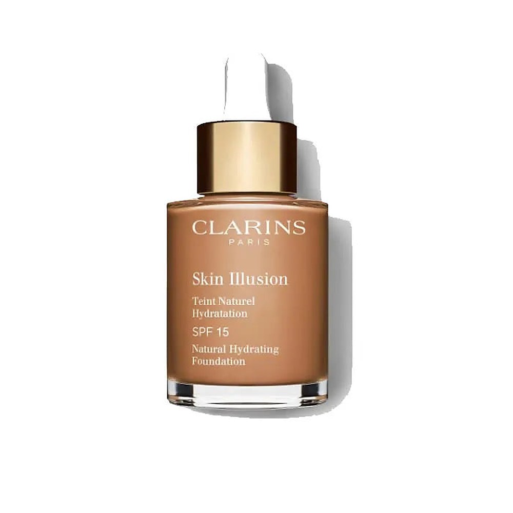 クラランス スキン イリュージョン — ナチュラル モイスチャライジング ファンデーション SPF 15 113 チェスナット 30 ml