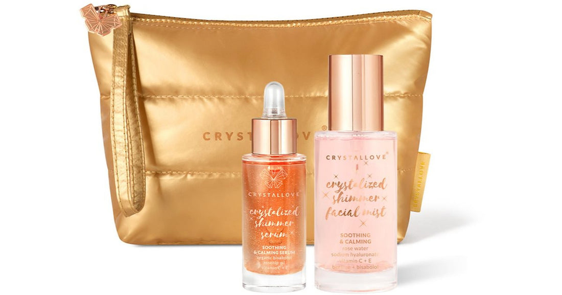 Crystallove Rose Quartz Skincare Duo set per la cura del viso 3 pz