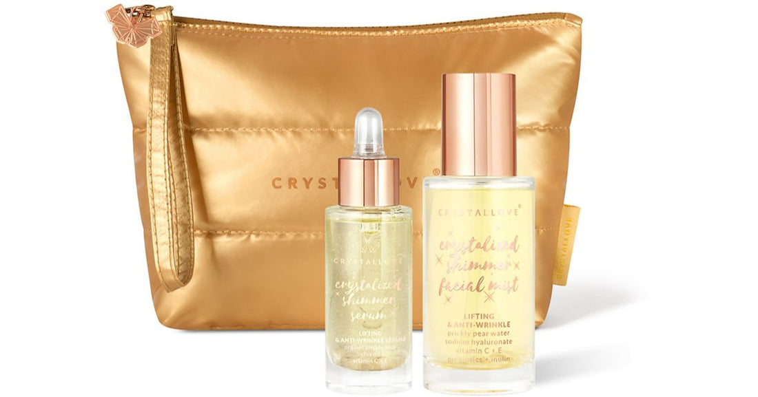 Crystallove Clear Quartz Skincare Duo set per la cura del viso 3 pz