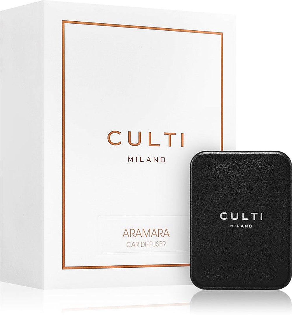 Culti Milano Dyfuzor do samochodu Black Aramara dezodorant do auta + wkład 73× 53 cm