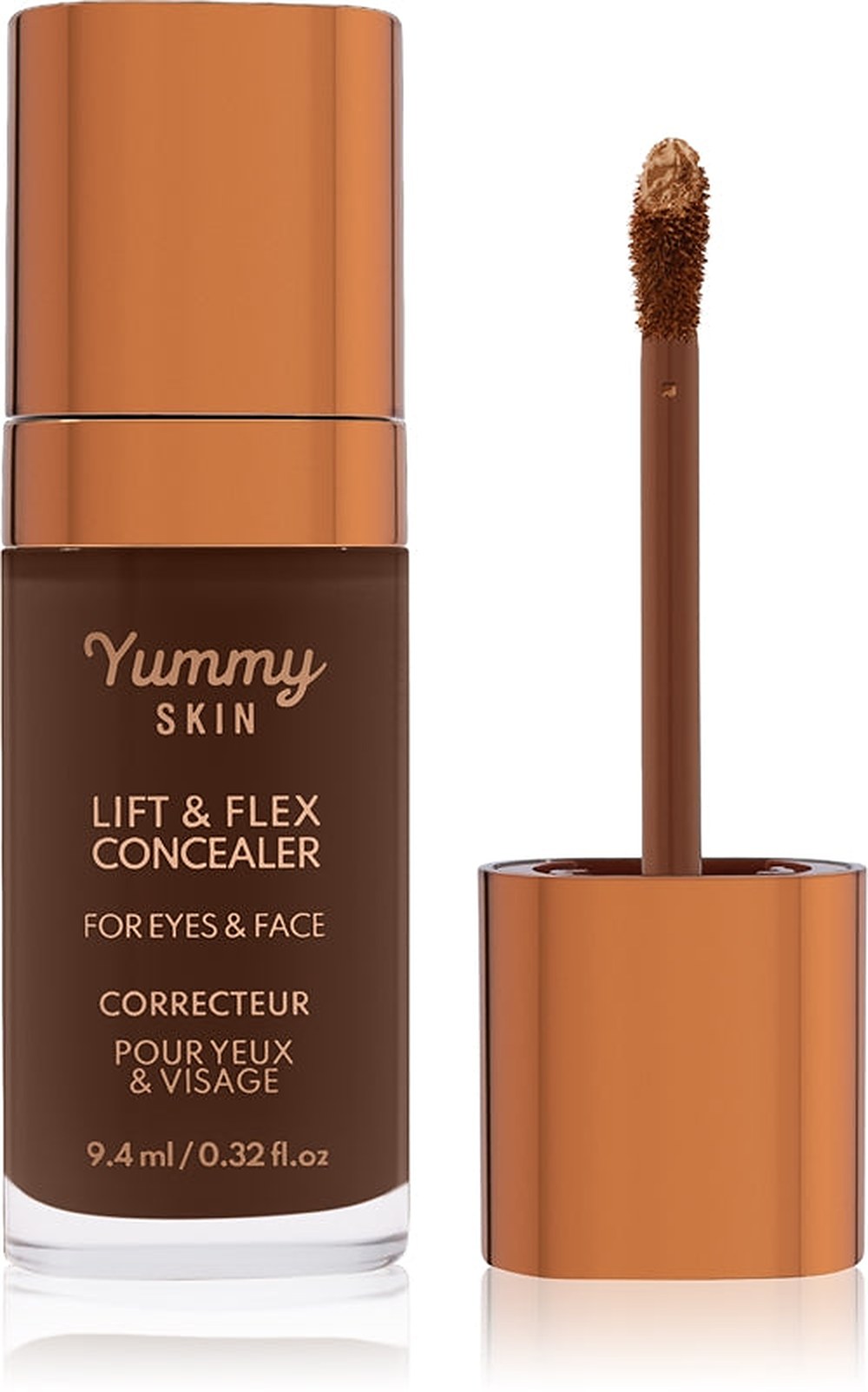 Danessa Myricks Beauty Yummy Skin Lift &amp; Flex Concealer — correttore liquido opaco 20 Deep with Neutral Undertones 8,4 ml