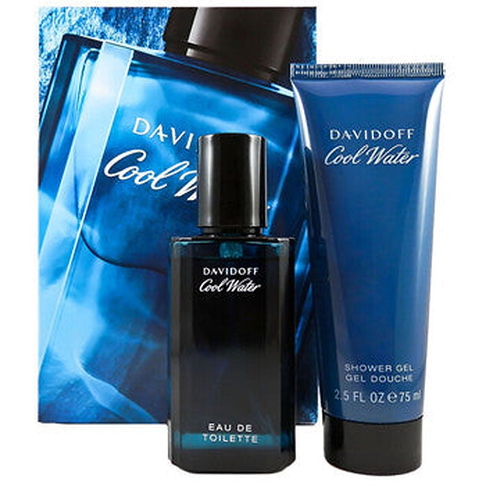 Davidoff Cool Water Man set regalo EDT 40 ml e gel doccia Cool Water Man 75 ml