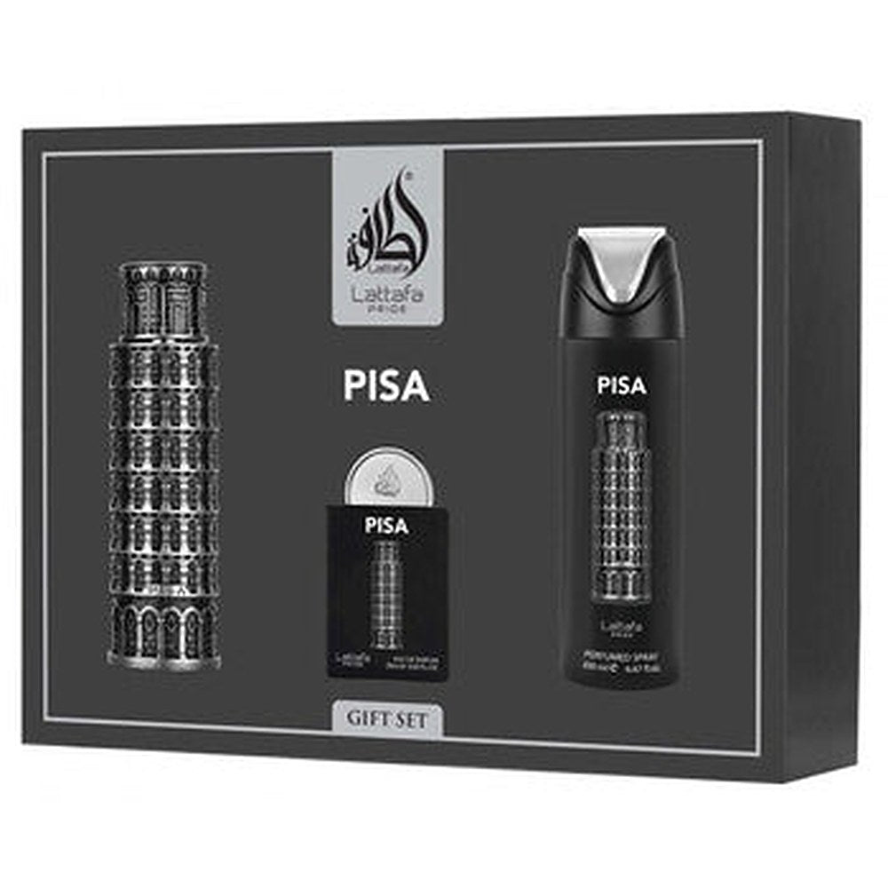 Lattafa perfumes Pride Pisa - presentset EDP 100 ml, deospray 200 ml och EDP 20 ml 100ml