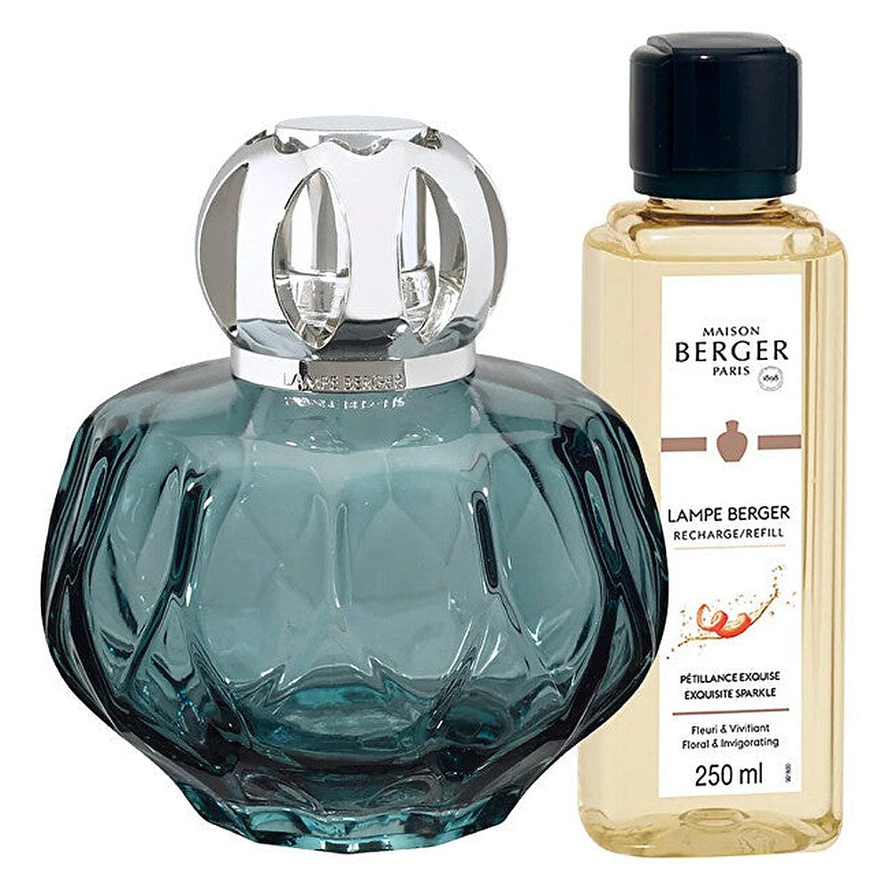 Maison Berger Paris — conjunto de presente lâmpada catalítica Rosalie azul + recarga Intense Glitter 250 ml