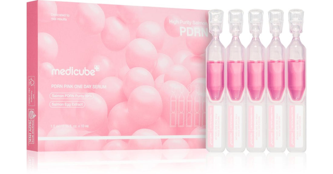medicube PDRN Pink One Day Serum αναγεννητικός ορός προσώπου φωτεινός και ενυδατικός 10× 1,5 ml