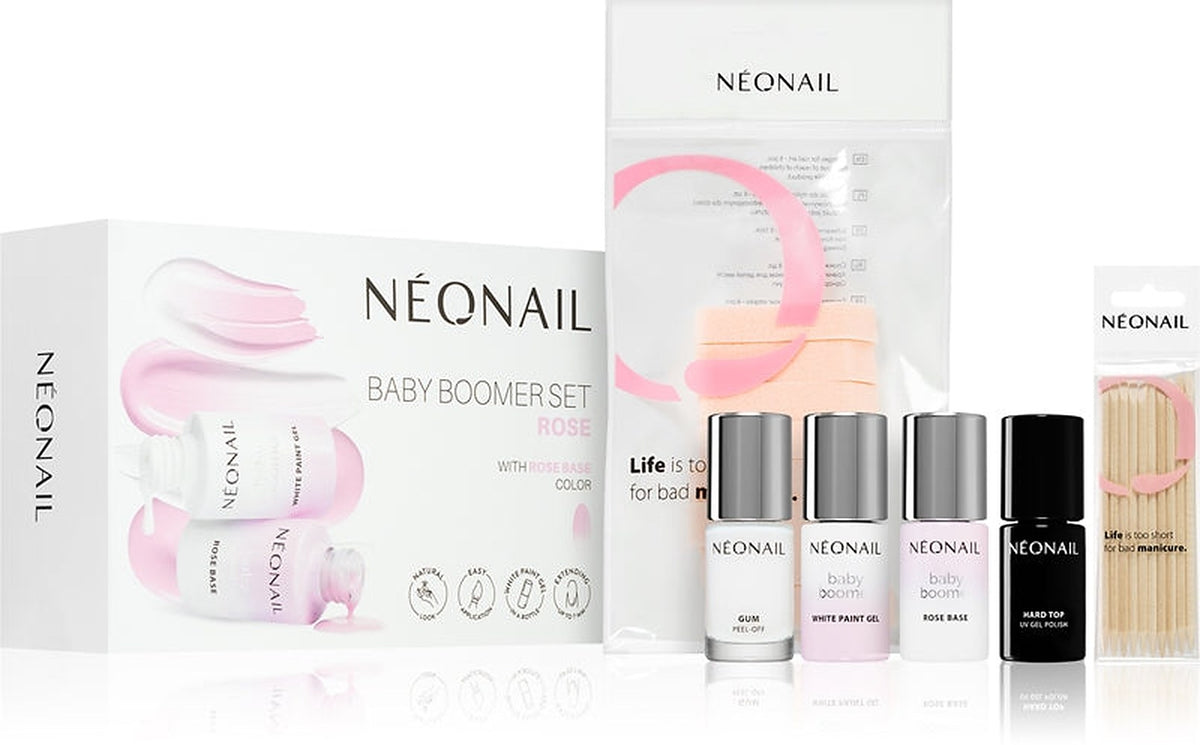 NEONAIL Baby Boomer Set Rose kit per la manicure perfetta colore Rose