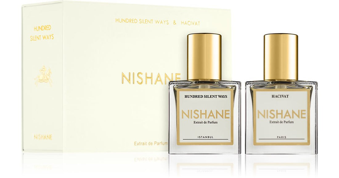 ニシャネ ハチバット &amp; ハンドレッド サイレント ウェイズ トラベルセット ユニセックス 2× 15 ml