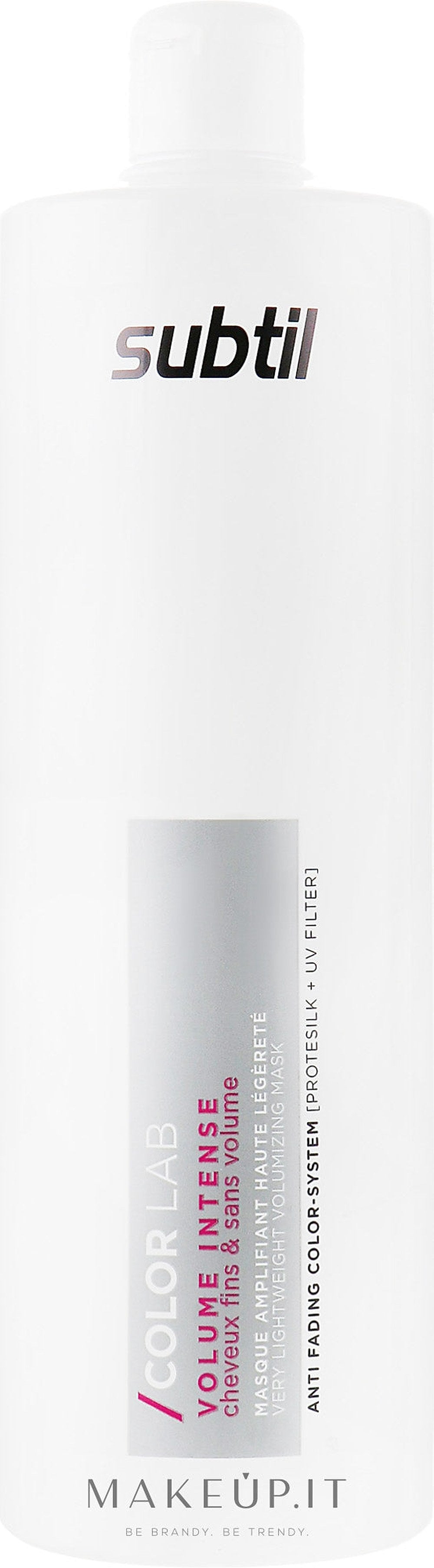 Objemová maska pro jemné vlasy Subtil Color Lab Volume Intense Very Lightweight Volumizing Mask 1000 ml