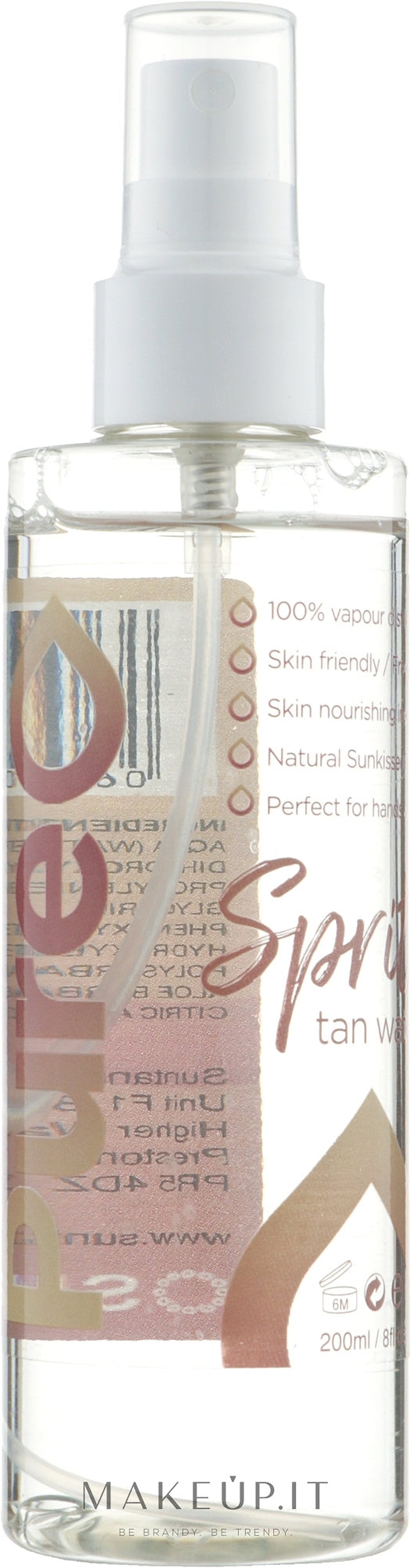 Autoabbronzante per viso e corpo Suntana Pure Spritz Self Tan Water 200 ml