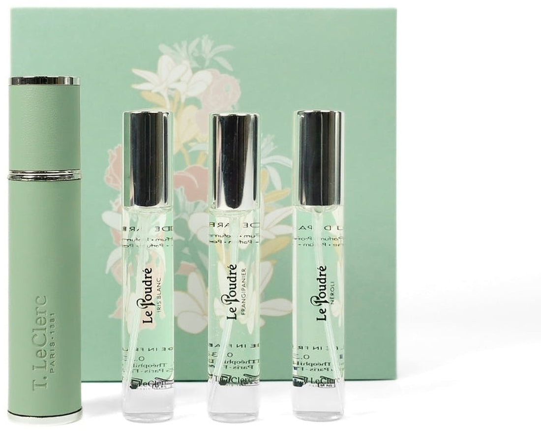 T. LeClerc Discovery Set Le Poudre Green Set (edp/3x10ml + parfumeetui/1stk)