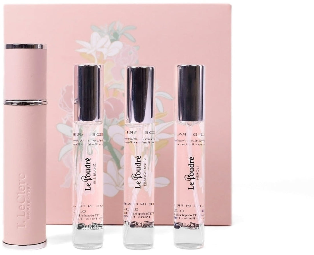 T. LeClerc Discovery Set Le Poudre Pink Set (edp/3x10ml + parfumeetui/1 stk)