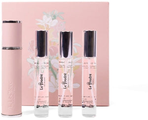 T. LeClerc Objevovací sada Le Poudre Pink Set (edp/3x10ml + pouzdro na parfém/1 pz)