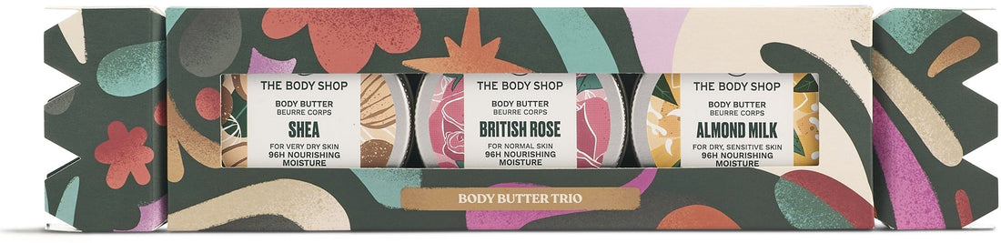 The Body Shop مجموعة زبدة الجسم الثلاثية — طقم هدايا ثلاث زبدات جسم (b/butter/3x50ml)
