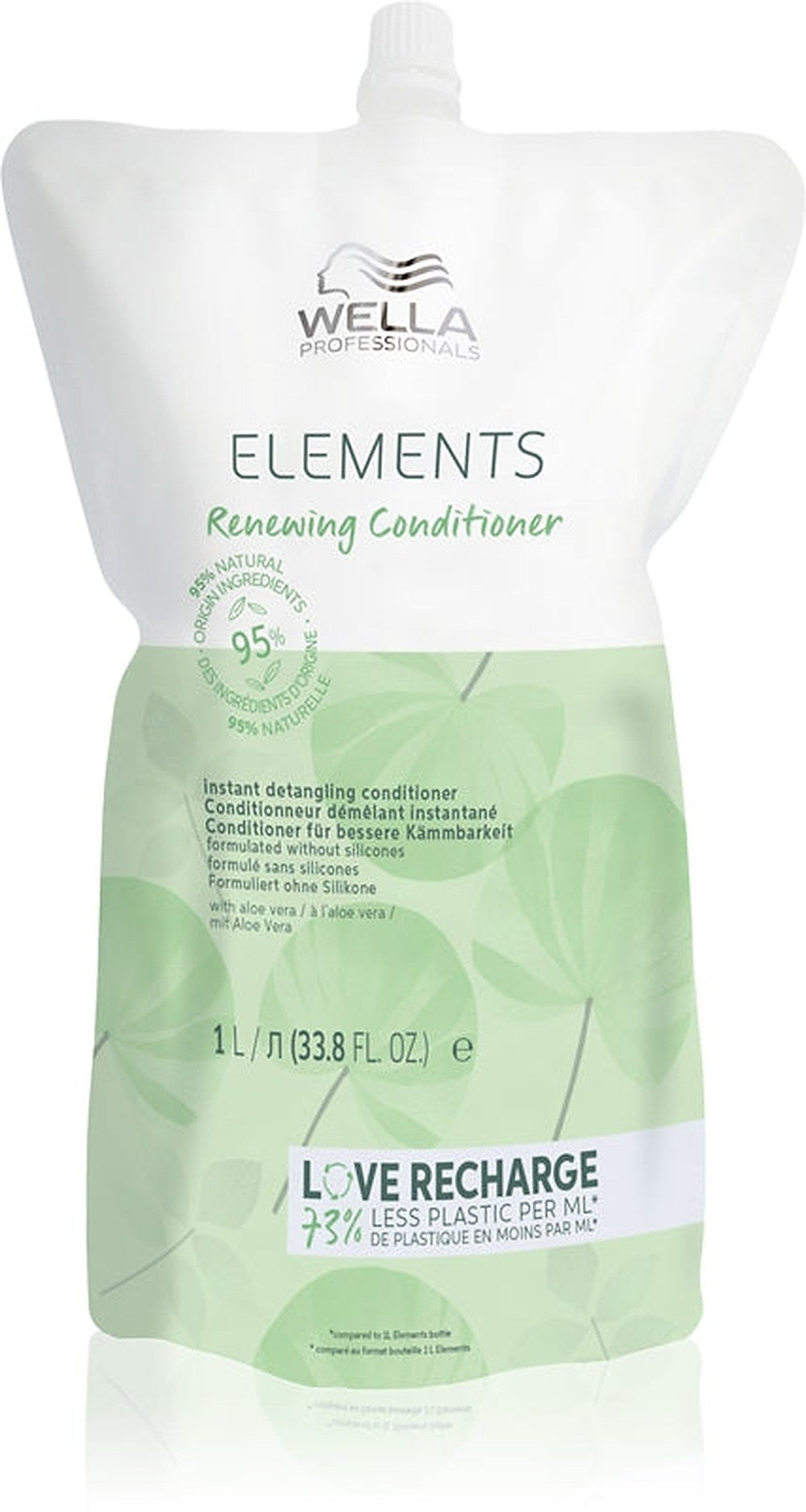 Wella Professionals Elements 修复护发素 适用于光滑柔软的头发 1000 ml 补充装