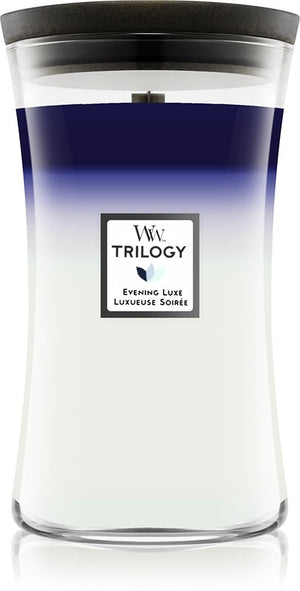 Woodwick Evening Luxe vonná svíčka s dřevěným knotem 610 g